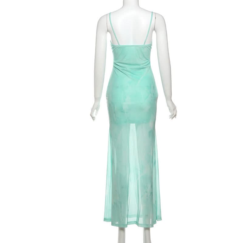 Flower applique contrast lace hem cami maxi dress | Festival Outfits Women
