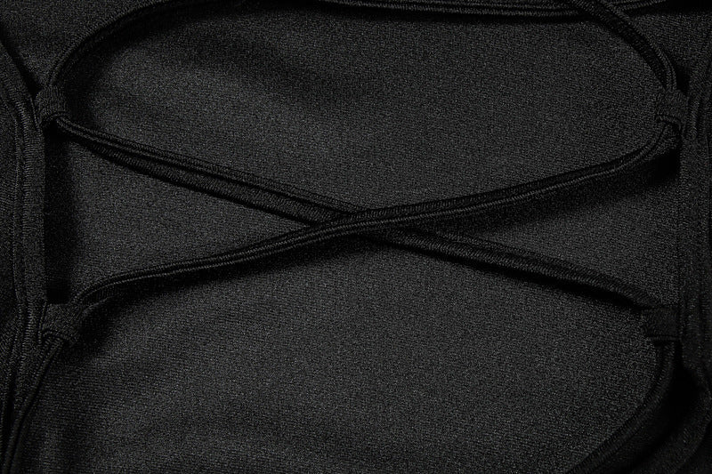 Cross back self tie square neck backless maxi dress | Festival Outfits Women