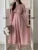 Korean Fashion Autumn Midi Dresses for Women Long Sleeves V-neck A-line Solid Casual Dress Office Lady Clothing New