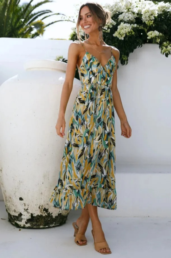 Ainsley - Lightweight Summer Midi Dress for Women