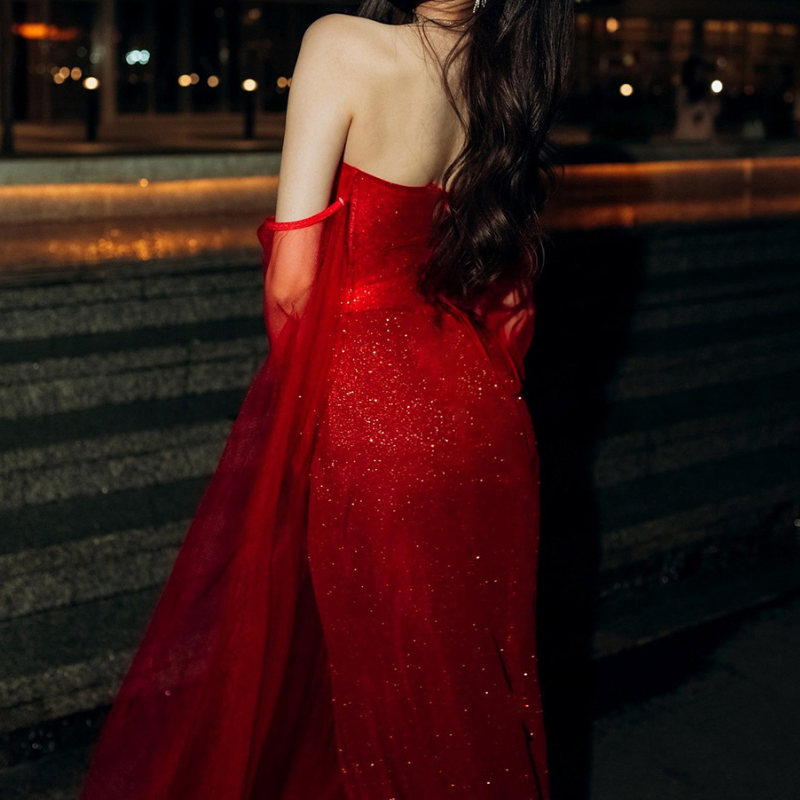 Sweetheart neck glitter backless tube maxi dress | Festival Outfits Women