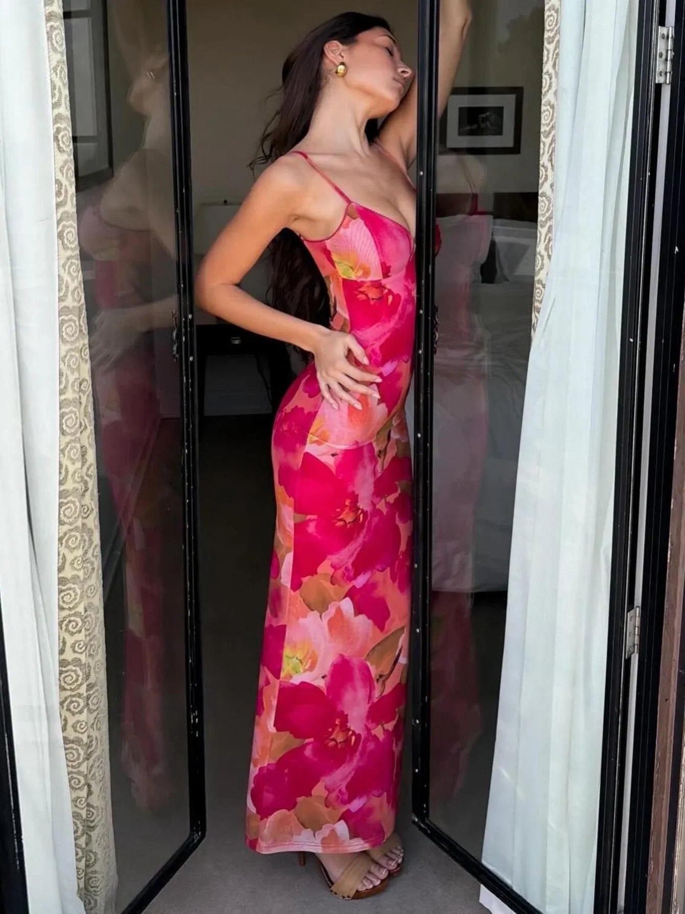 Floral Print Maxi Dress