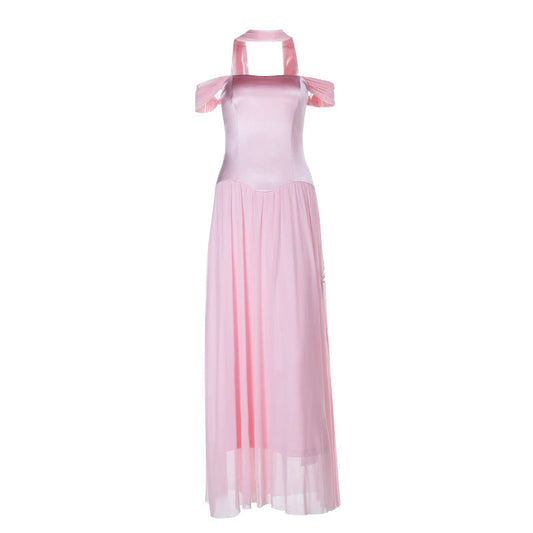 Off shoulder mesh maxi dress  | Festival Outfits Women