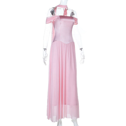 Off shoulder mesh maxi dress  | Festival Outfits Women