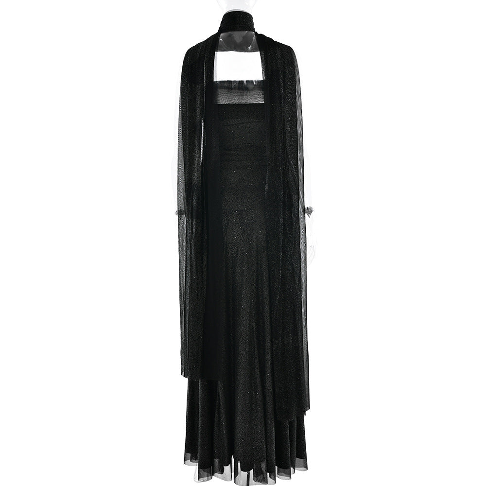 Ruched irregular backless tube maxi dress  | Festival Outfits Women