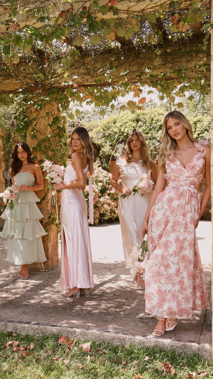 Claire | Off-the-shoulder tiered maxi dress