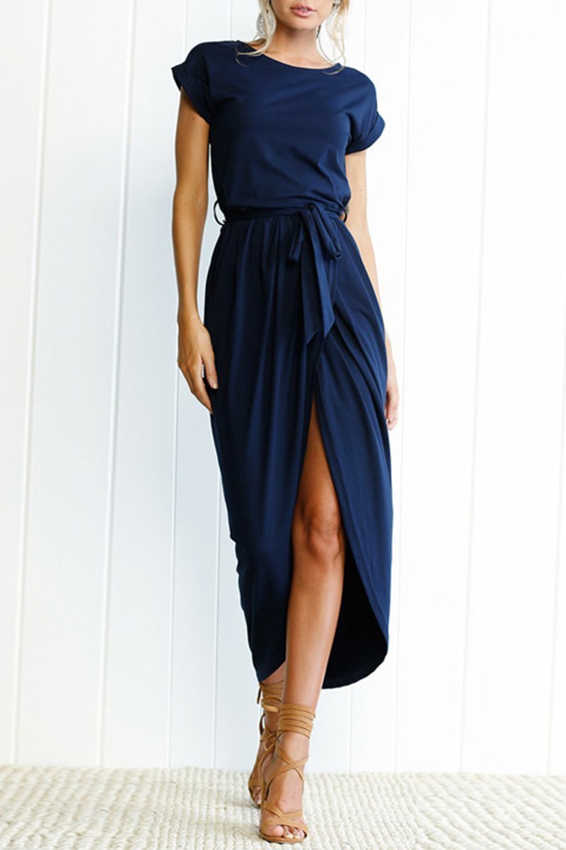 Solid Color Essential Grace Midi Dress(4 Colors)