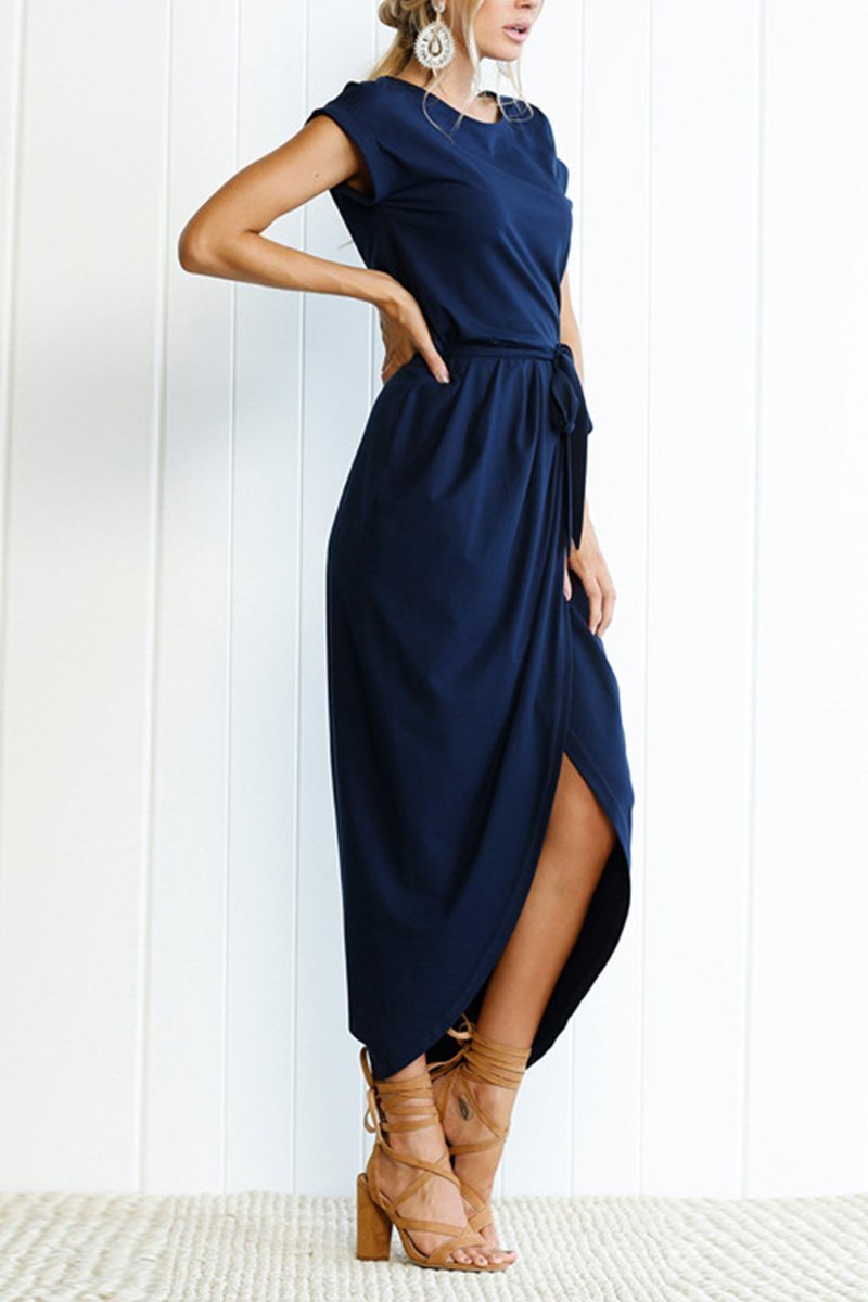Solid Color Essential Grace Midi Dress(4 Colors)