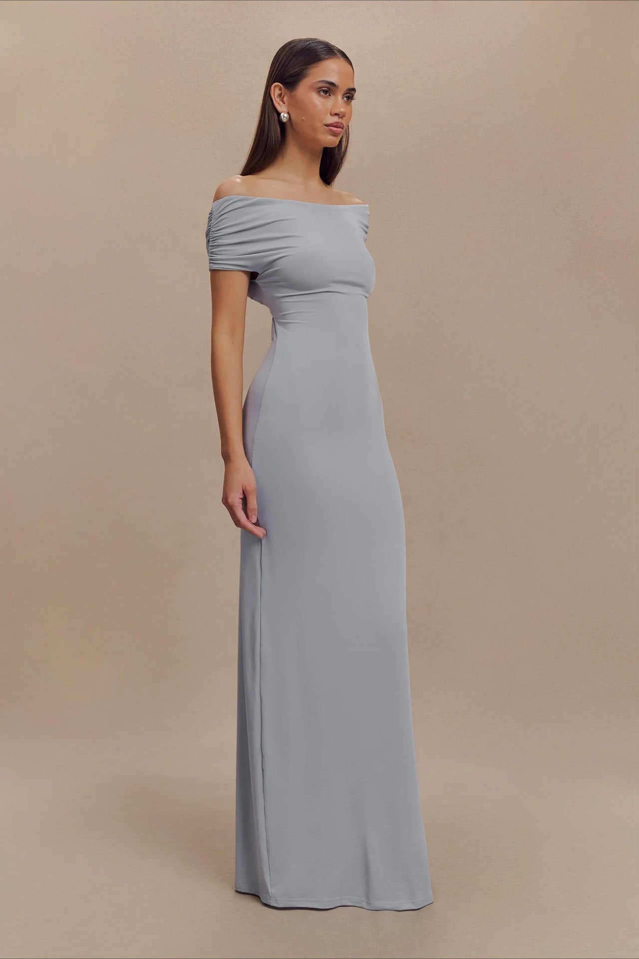 Bodycon Off Shoulder Backless Midi Dress