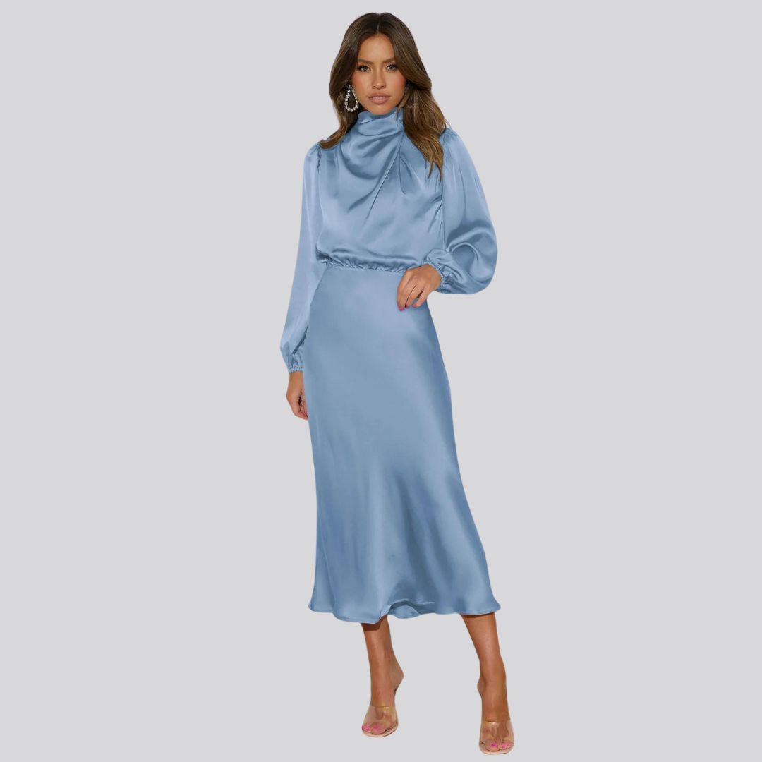 Women's Midi Dress in Longsleeve Design | Ideal for Spring/Summer