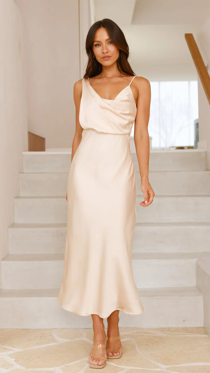 Audrey Maxi Dress - Soft Gold