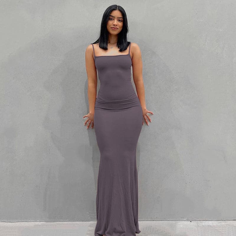 DressBetty - Adogirl Sexy Spahgetti Strap Maxi Dress