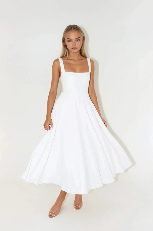 Zadie- Formal Tailored Midi Dress for Women