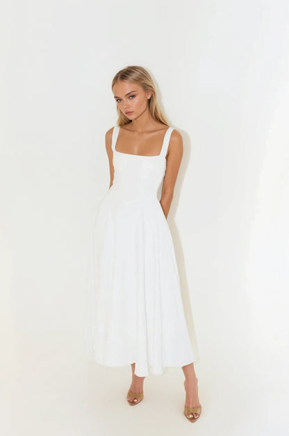 Zadie- Formal Tailored Midi Dress for Women