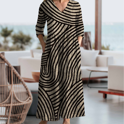 Paisley - Vintage Summer Midi Dress for Women