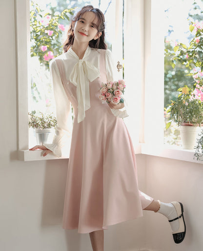 Missy Tie Neck Midi Dress