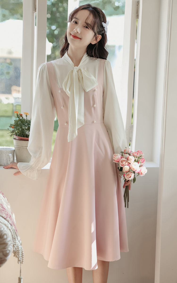 Missy Tie Neck Midi Dress