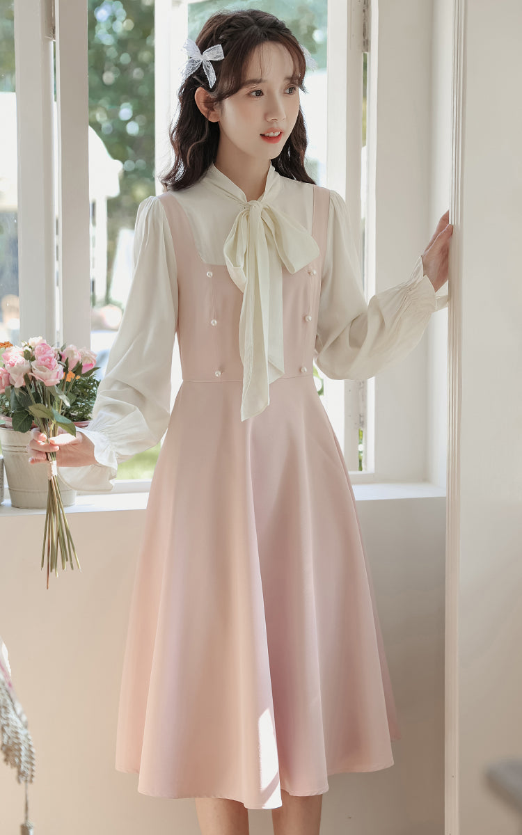 Missy Tie Neck Midi Dress