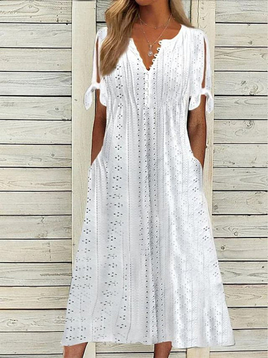Antoinette - Midi Dress - Leisure - Material - Ideal for Summer