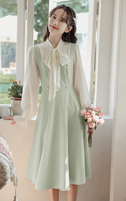Missy Tie Neck Midi Dress