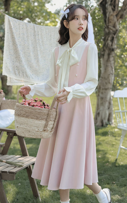 Missy Tie Neck Midi Dress
