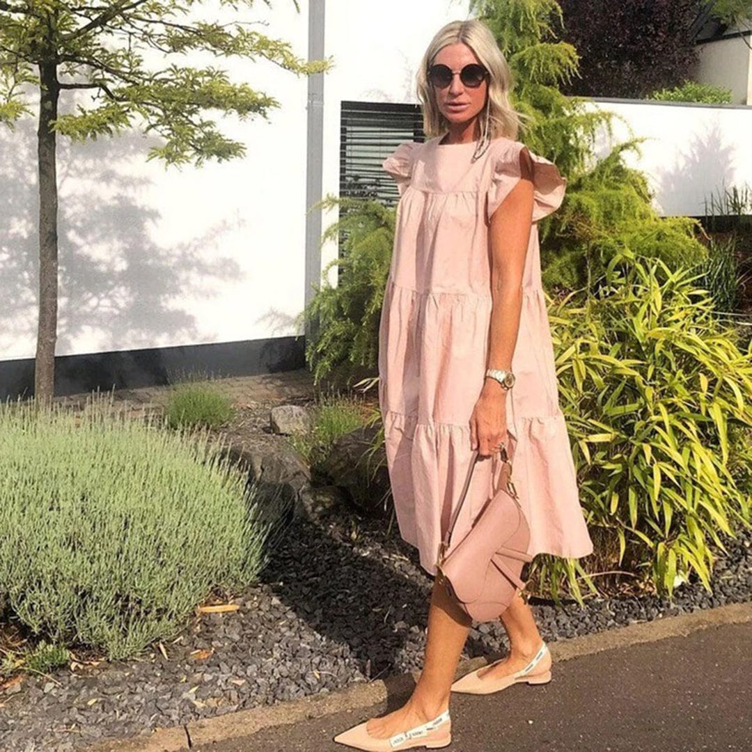 Jimena - Midi Dress - Leisure - Material - Ideal for Summer