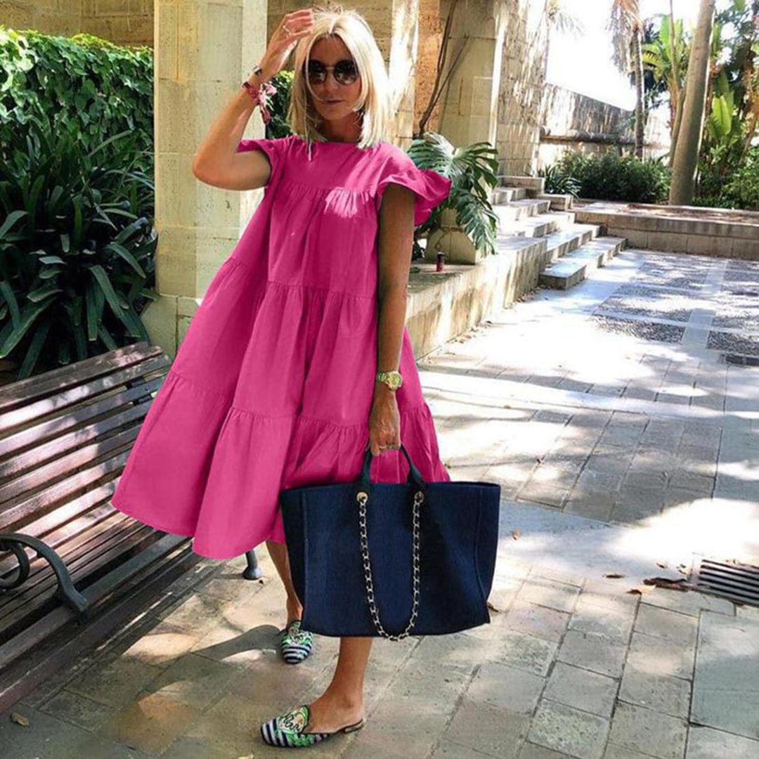 Jimena - Midi Dress - Leisure - Material - Ideal for Summer