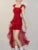 Y2K Irregular Ruffles Midi Dresses for Women Sleeveless Birthday Party Dress Prom Robe Korean Chic Summer New One Piece Vestido