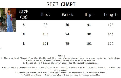 Blue Hollow Out Embroidered Midi Dress Women Summer New V Neck Sleeveless Ruffle Long Dresses Elegant Fashion Holiday Vestidos