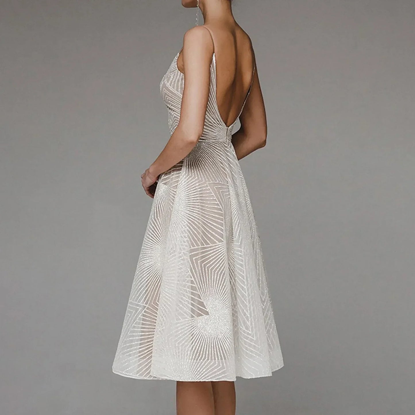 DressBetty - 2024 Luxurious Long Formal Party Elegant Evening Midi Dress