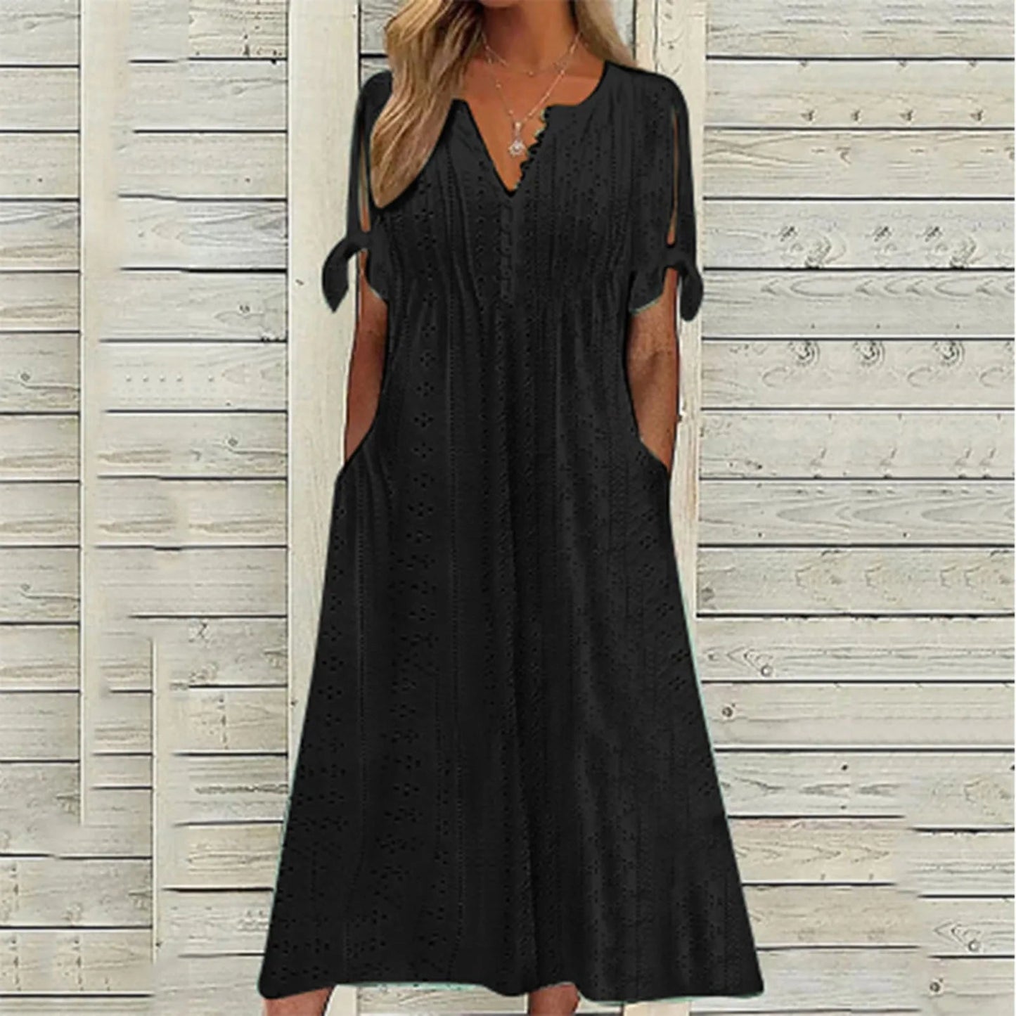 Antoinette - Midi Dress - Leisure - Material - Ideal for Summer