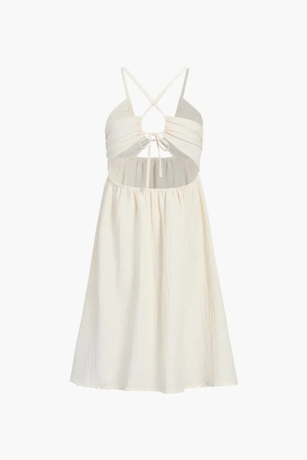 Siola Backless Criss Cross Cut Out Split Midi Dress