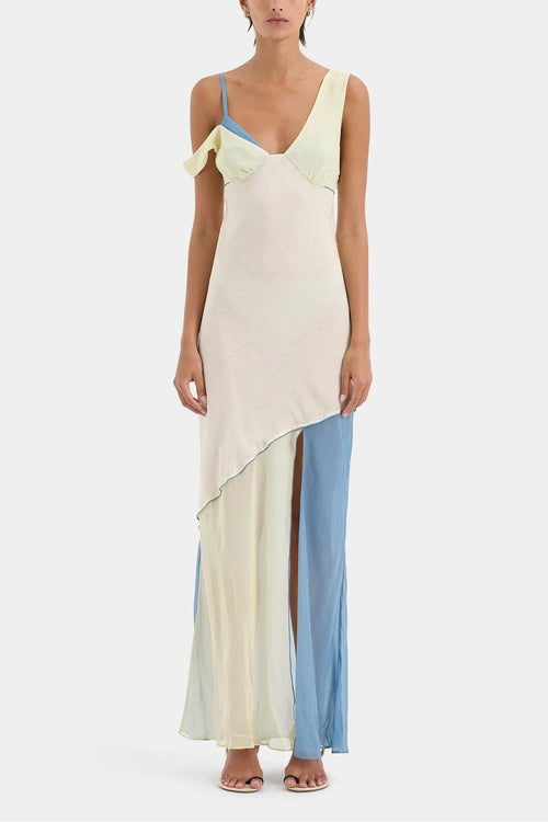Thames Splice Midi Dress