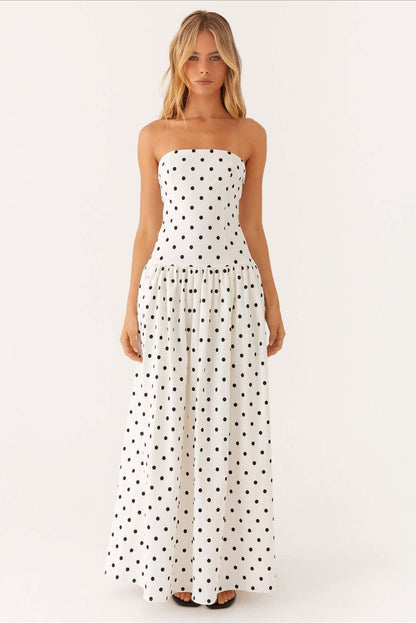 Sexy Strapless Maxi Dress