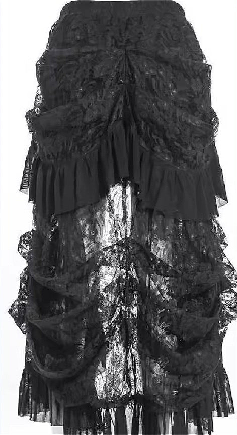 Gothic Banquet Lace Midi Dress