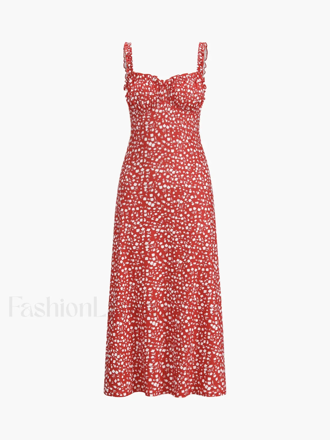 Cami Floral Bohemian Vacation Midi Dress