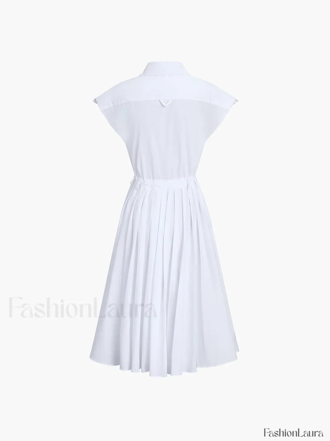 Cotton Blends Sleeveless Trendy Split Midi Dress