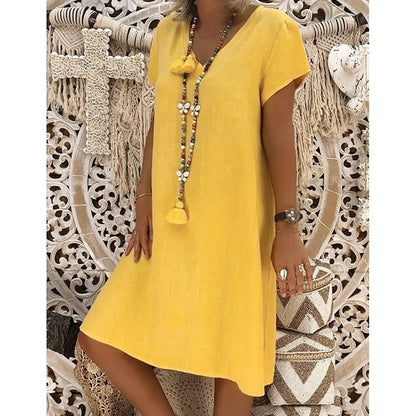 Carina - Midi Dress - Casual - Lightweight Modern Style - Ideal for Summer