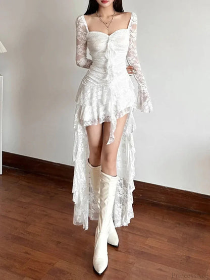 Enchantingcore Transparent Bodice Midi Dress