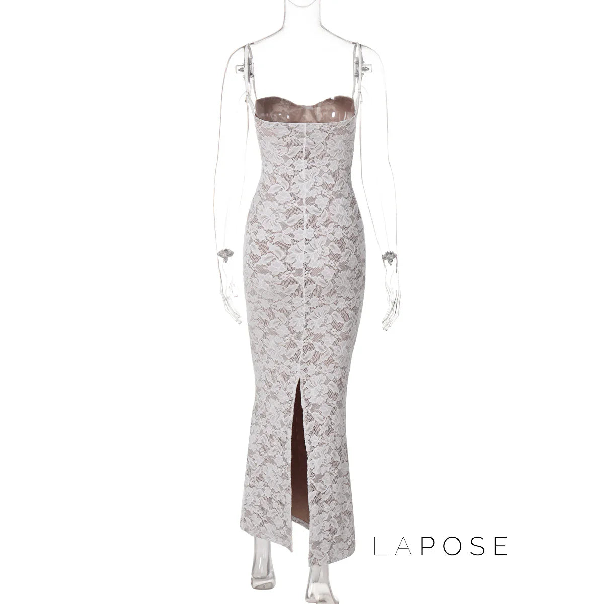 Ariadne Lace Backless Midi Dress