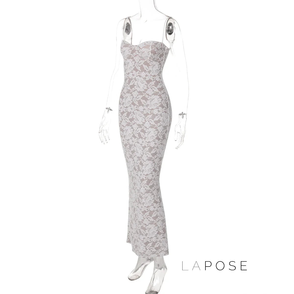Ariadne Lace Backless Midi Dress