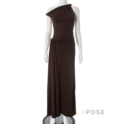 Azalia Twisted Draped Dress