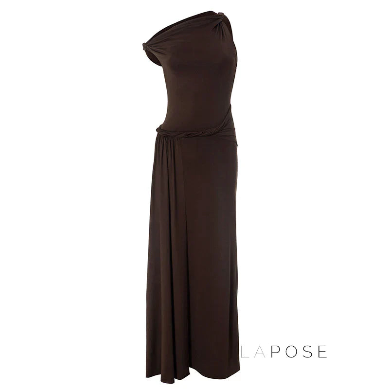 Azalia Twisted Draped Dress