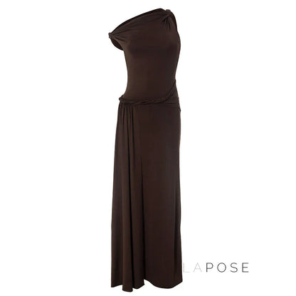 Azalia Twisted Draped Dress