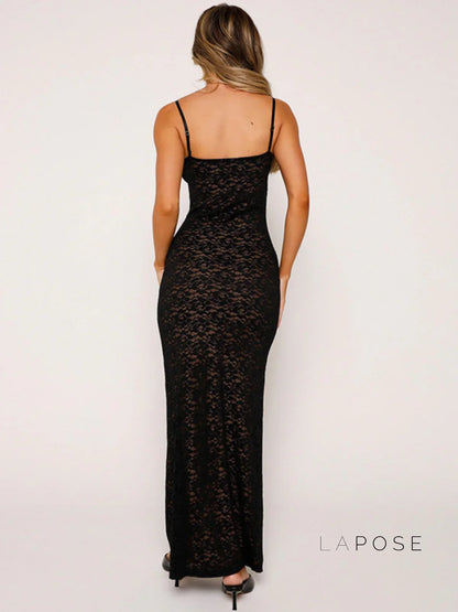 Iyonna Lace Trim Maxi Dress