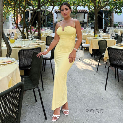 Sadee Strapless Bodycon Maxi Dress