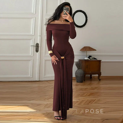 Swara Off-Shoulder Tie Waist Dress