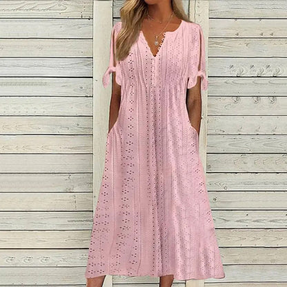 Antoinette - Midi Dress - Leisure - Material - Ideal for Summer