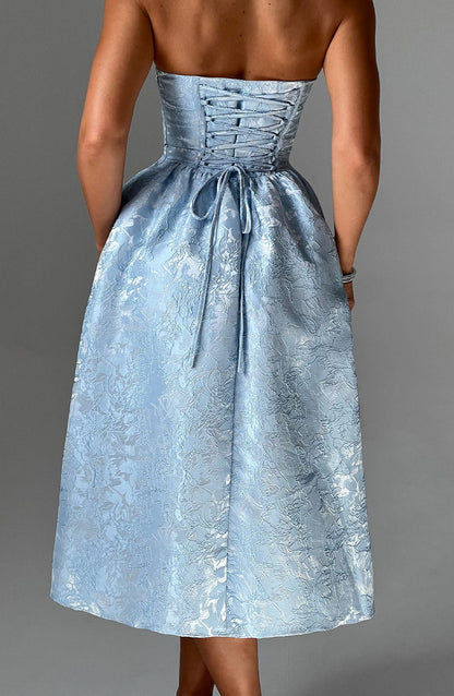 Natalia Midi Dress - Blue